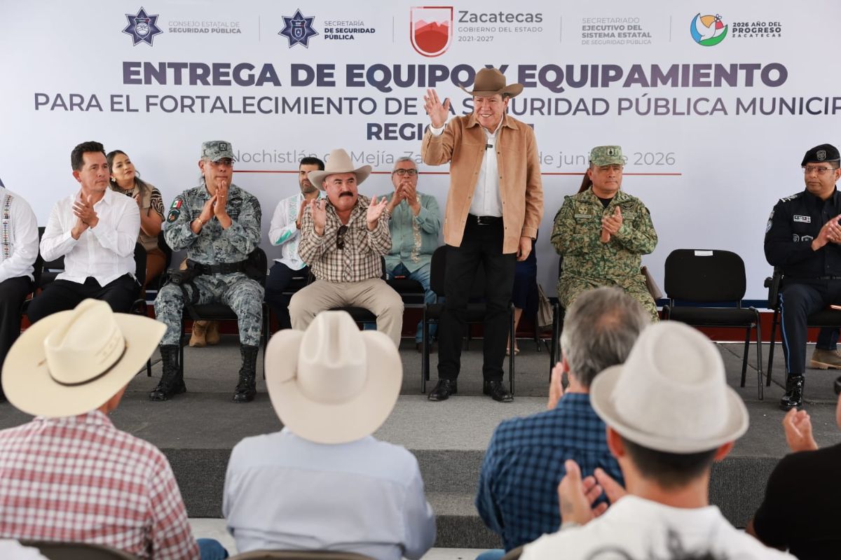 David Monreal destaca inversión histórica de más de 1 mil 357 millones de pesos para fortalecer la seguridad en Zacatecas.