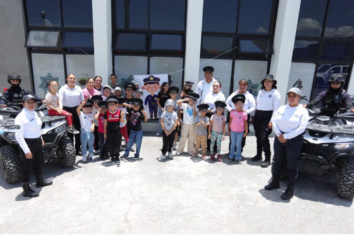 Niñas y niños conocen el trabajo de la Policía en programa preventivo del DIF Jerez