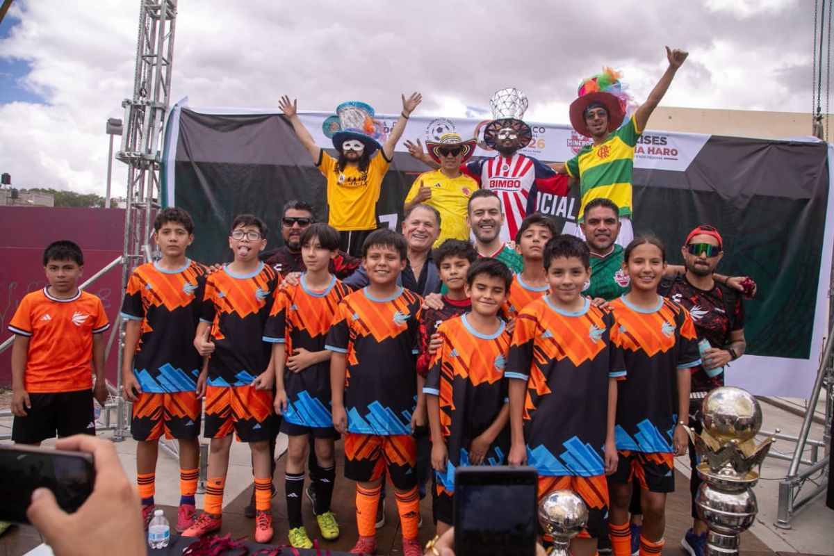 Más de 600 niñas y niños participan en el Mundialito Social Zacatecas.