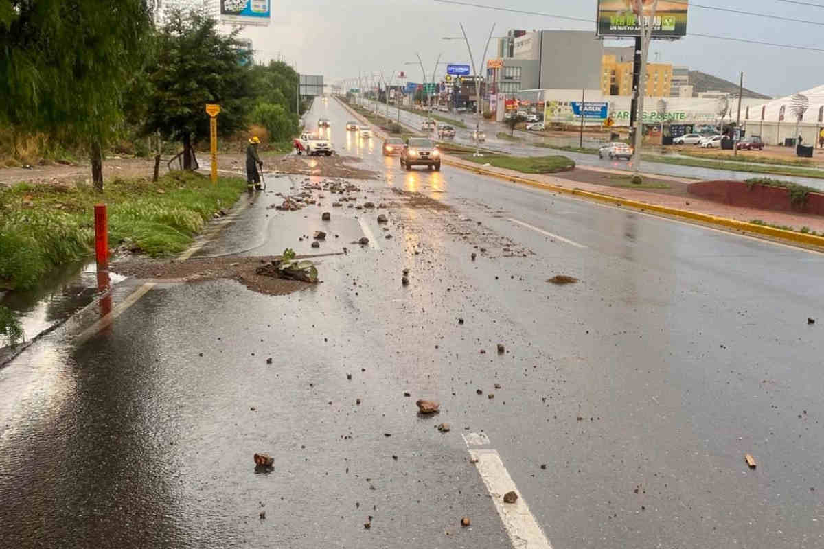 Accidentes, derrumbes y filtraciones: el saldo de las lluvias en Zacatecas