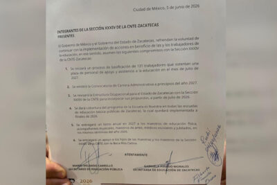 Autoridades educativas presentan acuerdos en beneficio del magisterio zacatecano