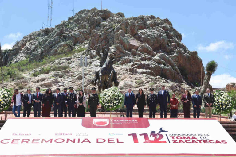 David Monreal destaca liderazgo de las mujeres en el 112 aniversario de la Toma de Zacatecas