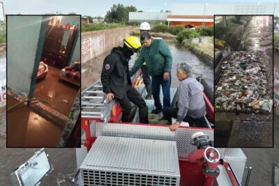 Intensa lluvia provoca inundaciones, rescates y daños materiales en Fresnillo
