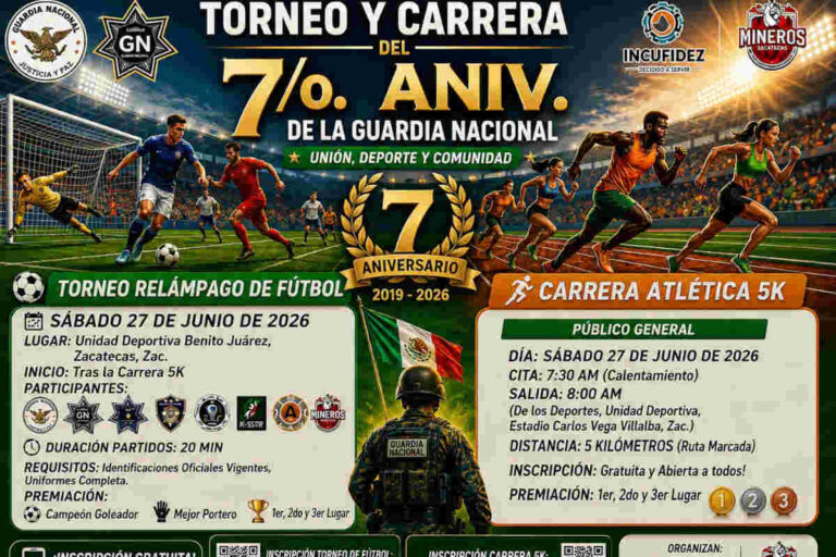 Guardia Nacional celebrará su séptimo aniversario con carrera 5K y torneo de fútbol