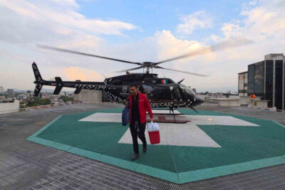 Helicóptero policial traslada órganos en misión humanitaria exitosa hasta Ciudad de México