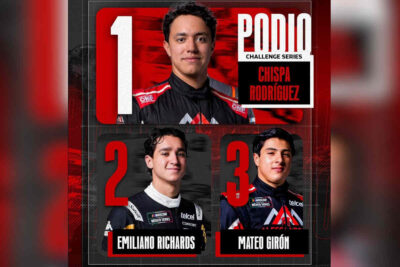 Mateo Girón no ha ganado este año una carrera en la NASCAR Challenge pero logra un tercer lugar
