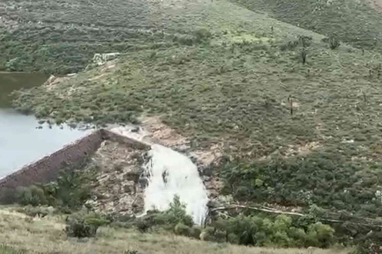 Presa de Calerilla cerca de su límite máximo de almacenamiento