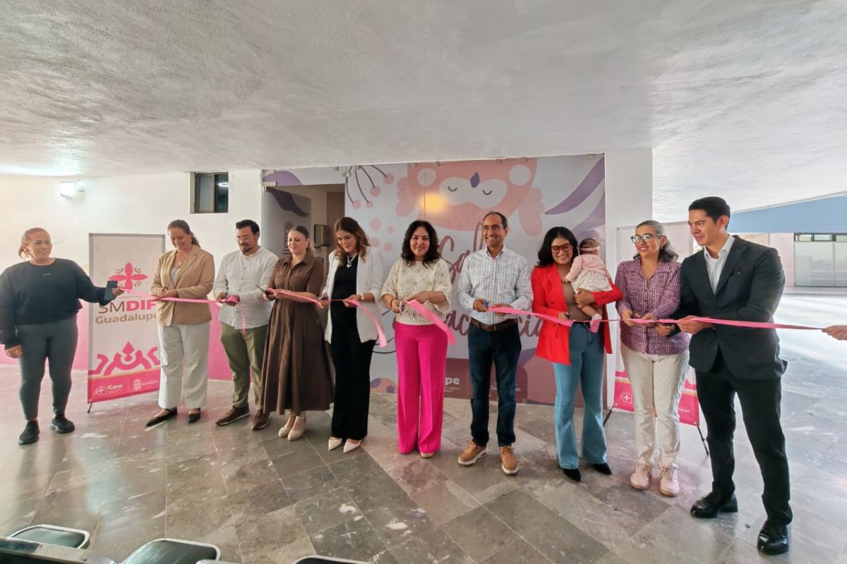 Guadalupe inaugura su primera sala de lactancia en la Presidencia Municipal.