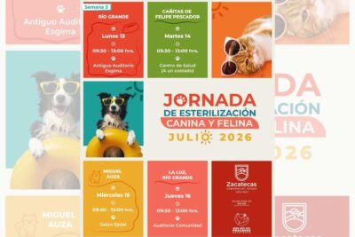 SSZ realizará esterilizaciones gratuitas de mascotas en el norte de Zacatecas
