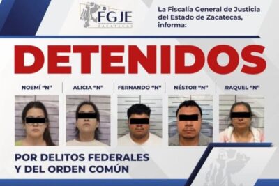 Operativo coordinado en Tabasco deja cinco detenidos