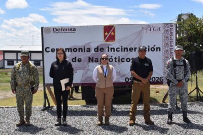 FGJEZ incinera narcóticos asegurados en operativos de seguridad