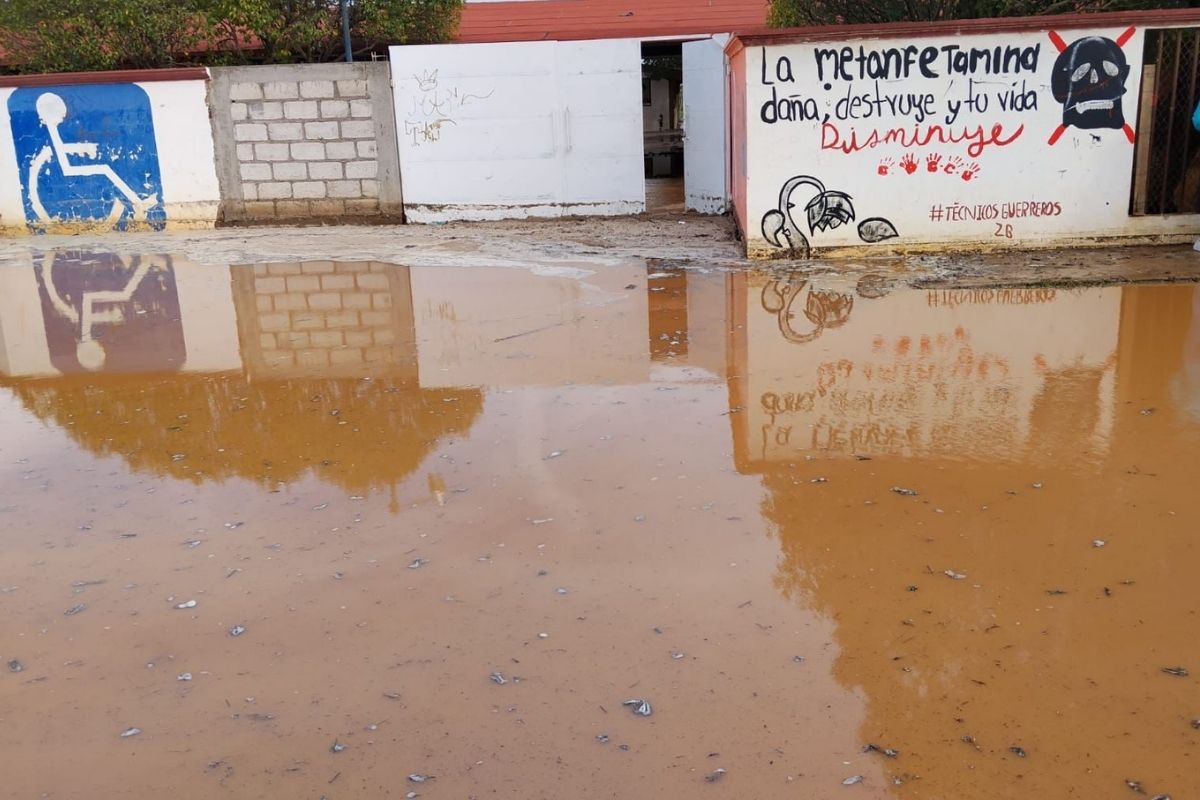 Fuertes lluvias dañan a las instituciones educativas de Fresnillo