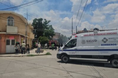 Se incendia casa en la colonia Industrial de Fresnillo