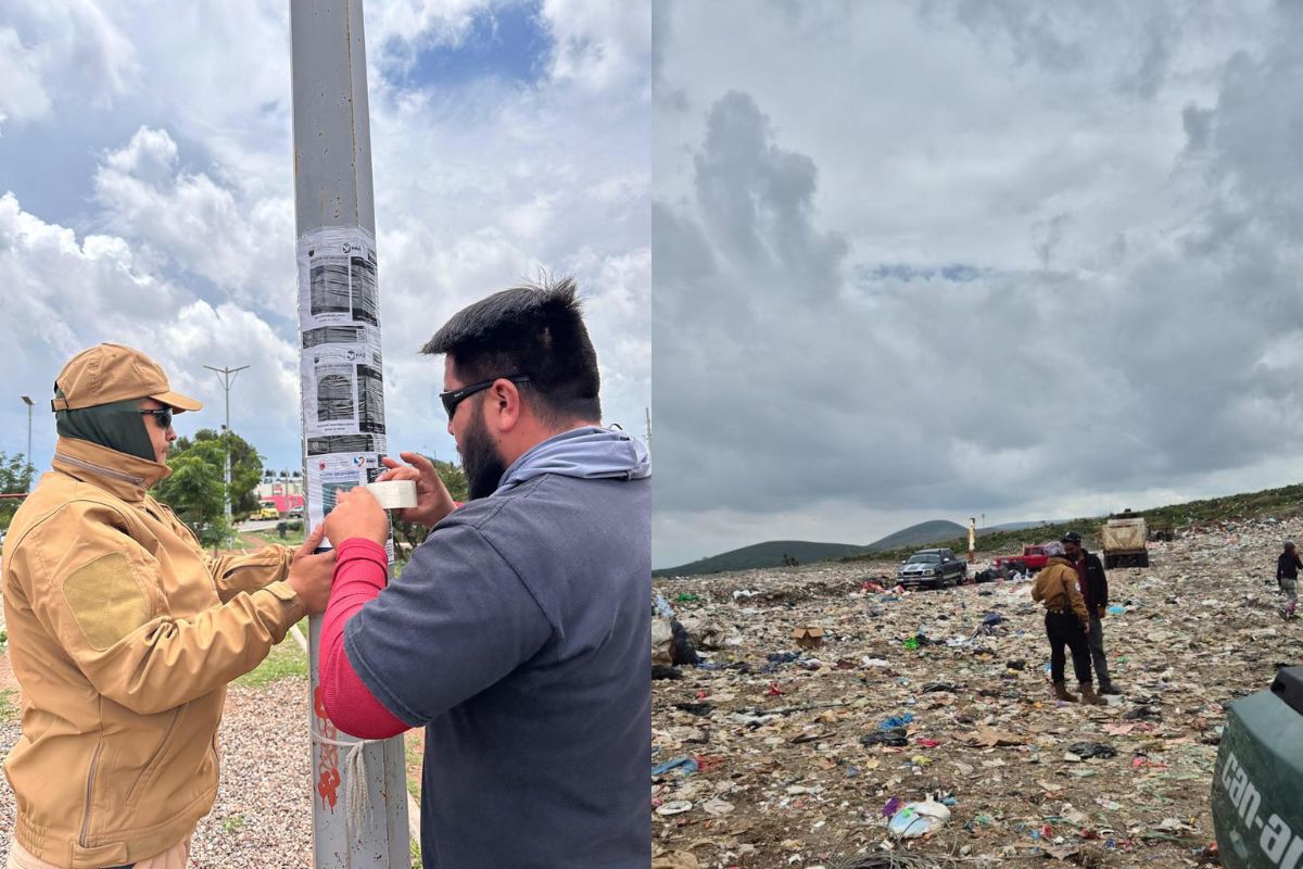 Refuerzan búsqueda de personas desaparecidas en Santa María de la Paz y Guadalupe.