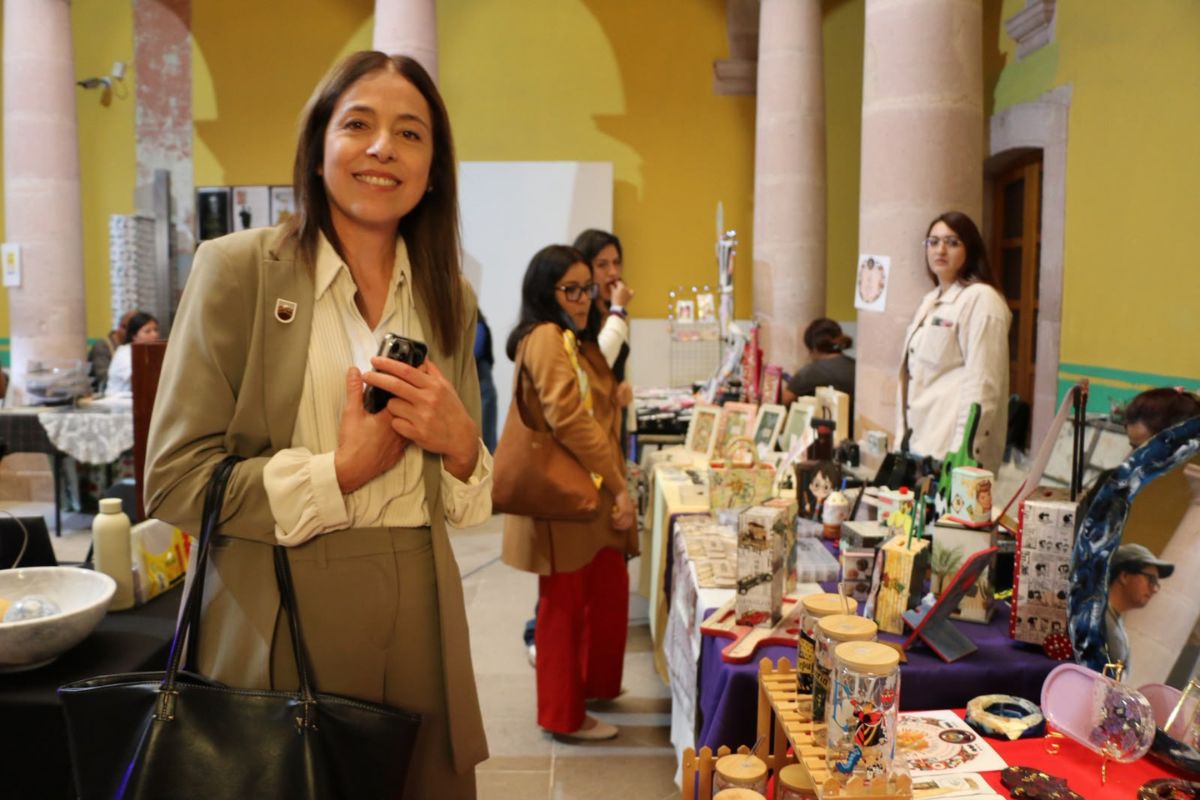 Más de 60 emprendimientos participan en la 12.ª edición del Bazar Creativo de Zacatecas.