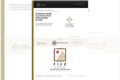 Zacatecas tendrá su primera Feria Internacional de Arte con proyección iberoamericana