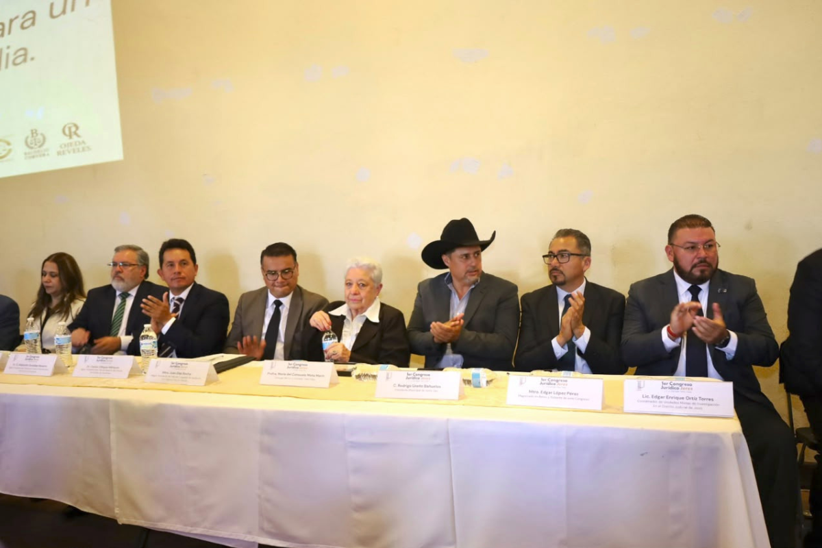 Inauguran en Jerez el Primer Congreso Jurídico “Lic. J. Conrado Treto Treto”.