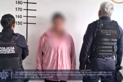 Detienen a mujer por presunto robo en grado de tentativa en comercio de Zacatecas