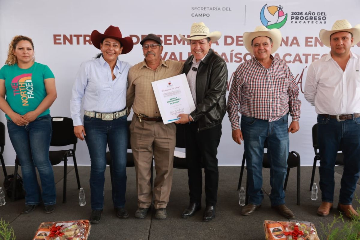 Monreal destina más de 100 mdp al campo y refuerza apoyos para productores zacatecanos.