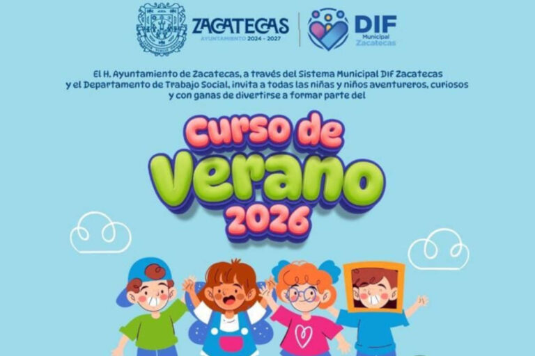 Invita DIF Municipal Zacatecas a niñas y niños a disfrutar del Curso de Verano 2026